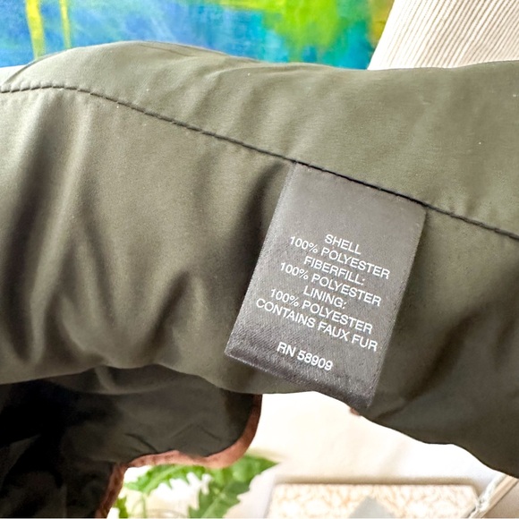 Daniel Cremieux Womens Olive Green Nylon Quilted Vest - Picture 4 of 10